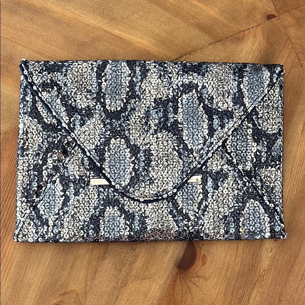 BCBGMaxAzria Shimmering Sequin Clutch